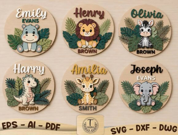 Download Personalized Nursery Name Sign Bundle - Premium Bundle