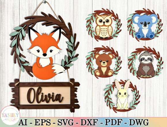 Download Personalized Kids Name Sign Laser Cut - Premium Bundle
