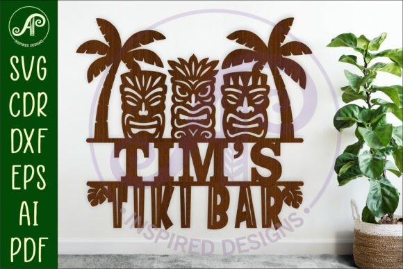 Download Tiki Bar Personalized Name Sign - Premium Resources