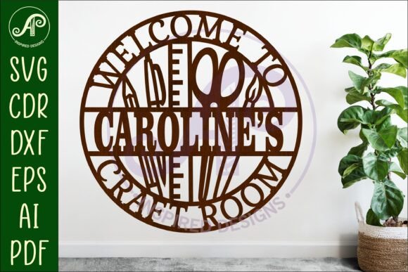 Download Craft Room Personalized Name Sign Design - Premium Resources