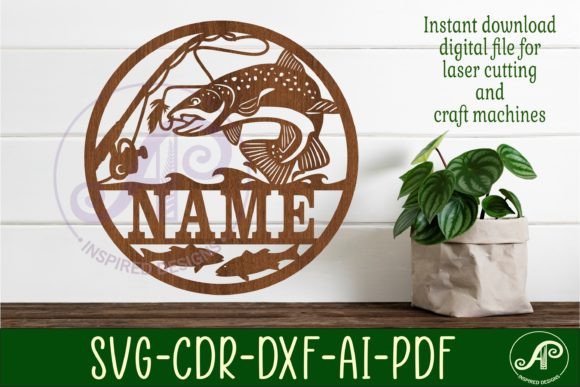 Download Fly Fishing Personalized Name Sign Svg - Premium Resources