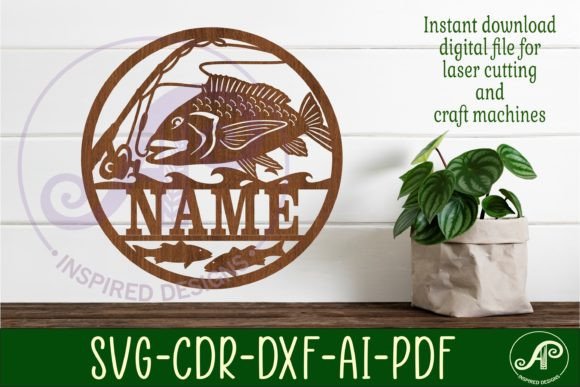 Download Ocean Fishing Personalized Name Sign Svg - Personalized name sign Collection